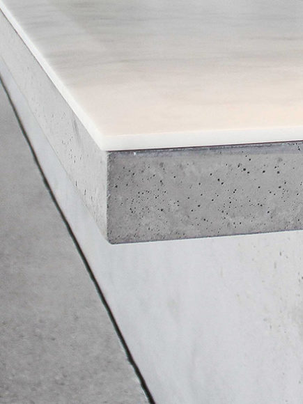 Table Beton & Marbre